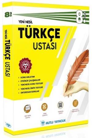 Mutlu Yayıncılık 8. Sınıf Yeni Nesil Türkçe Ustası