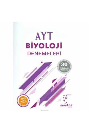Karekök Yayıncılık AYT Biyoloji Denemeleri - 30 Çözümlü Deneme
