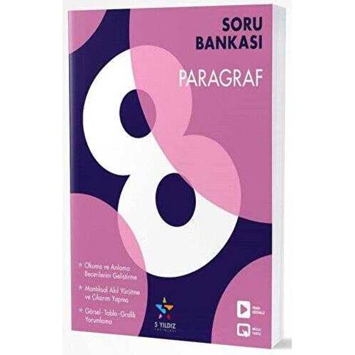 5 Yıldız Yayınları 8. Sınıf Paragraf Soru Bankası