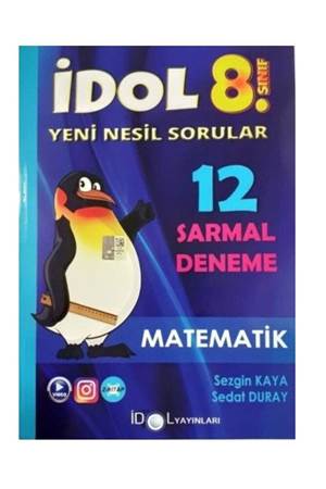 İdol Yayınları 8. Sınıf Matematik 12 Sarmal Deneme