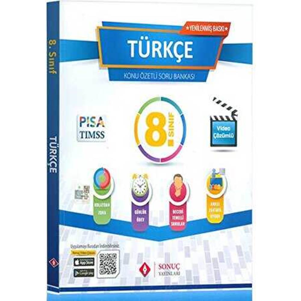 SONUÇ 8. Sınıf Türkçe Konu Özetli Soru Bankası