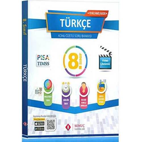 SONUÇ 8. Sınıf Türkçe Konu Özetli Soru Bankası