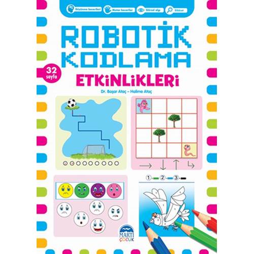 Robotik Kodlama Etkinlikleri - 32 Sayfa - Pembe