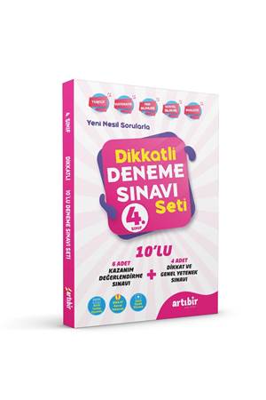 ARTIBİR 4.SINIF DİKKATLİ DENEME SINAVI SETİ