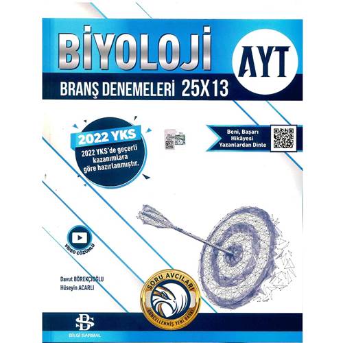 YKS AYT SARMAL DENEME BİYOLOJİ (25*13)- 2022