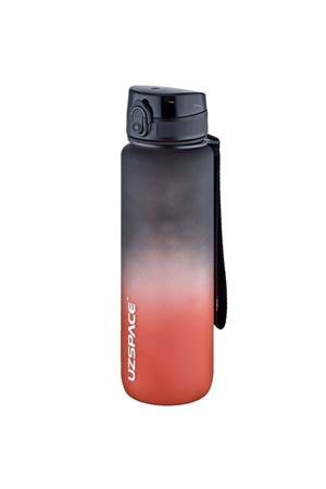 UZSPACE MATARA TRITAN 500ML SİYAH-KIRMIZI