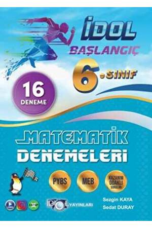İdol Yayınları 6. Sınıf Başlangıç Matematik 16 Deneme