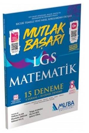 Muba Yayınları 8. Sınıf Matematik LGS Mutlak Başarı 15 Deneme
