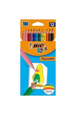 TROPICOLORS KURU BOYA KALEMİ 12 RENK