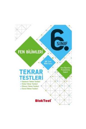 6.SINIF BLOKTEST FEN BİLİMLERİ TEKRAR TESTLERİ
