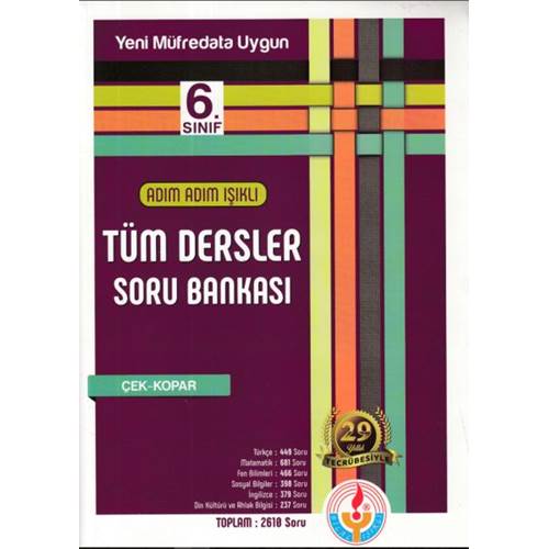Adım Adım Işıklı 6.Sınıf Tüm Dersler Soru Bankası (Yeni)