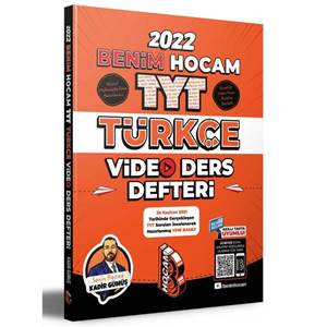 Benim Hocam Yayınları 2022 TYT Türkçe Video Ders Defteri