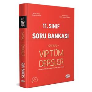 Editör 11. Sınıf VIP Tüm Dersler Sayısal Soru Bankası Kırmızı Kitap