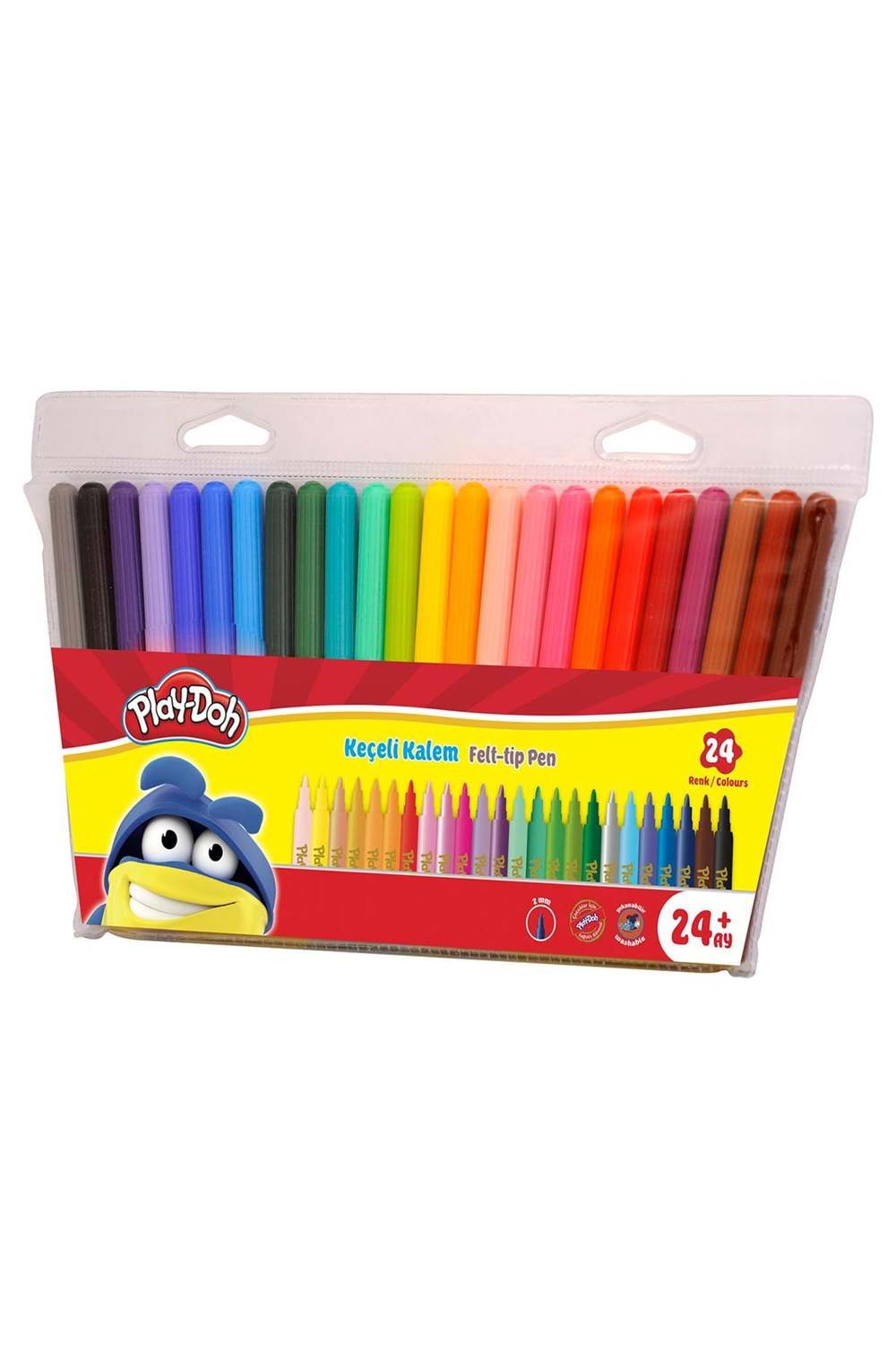 PLAY-DOH KEÇELİ KALEM 2 MM. 24 RENK (PVC)