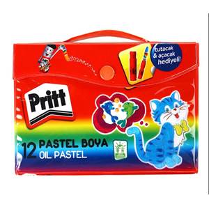 Pritt---Pastel Boya - 12 Renk - Çanta