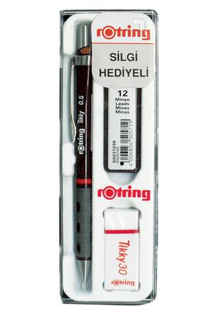 ROTRING TIKKY RD VERSATİL+MİN+SİLGİ 0.7 BORDO