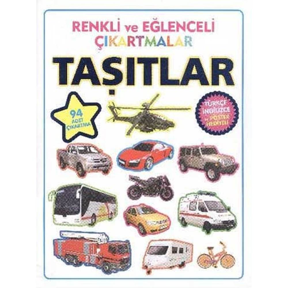 Renkli ve Eğlenceli Çıkartmalar Taşıtlar