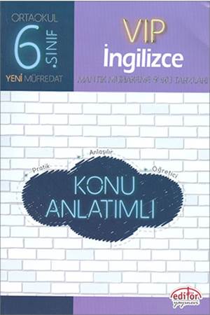 Editör 6.Sınıf VIP İngilizce Konu Anlatımlı